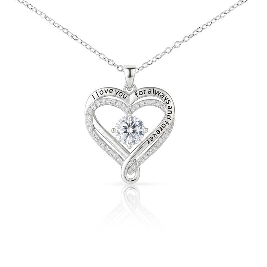Foever Yours  "Love You Always" Heart Pendant