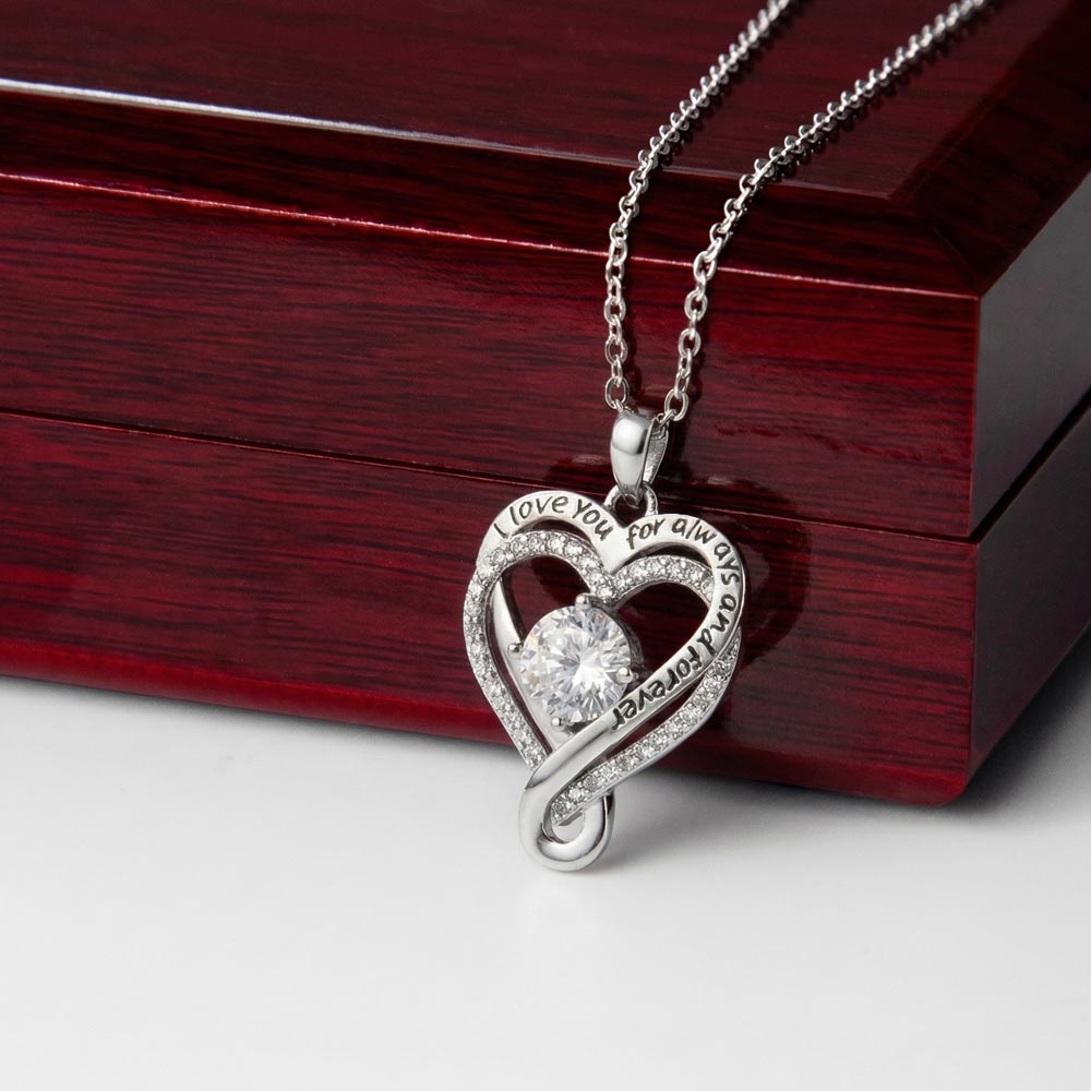 Foever Yours  "Love You Always" Heart Pendant