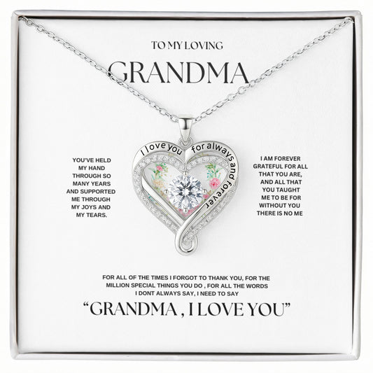 Grandma's Heart Keepsake Necklace