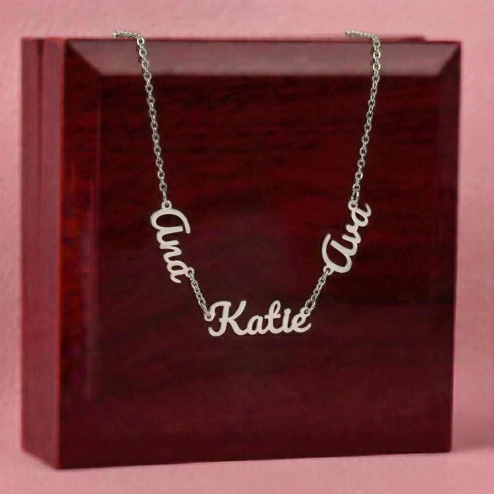 Grandma's Personalized Name Keepsake Necklace