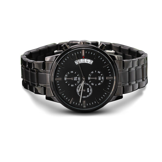 Make his Day , Black Chronograph Watch
