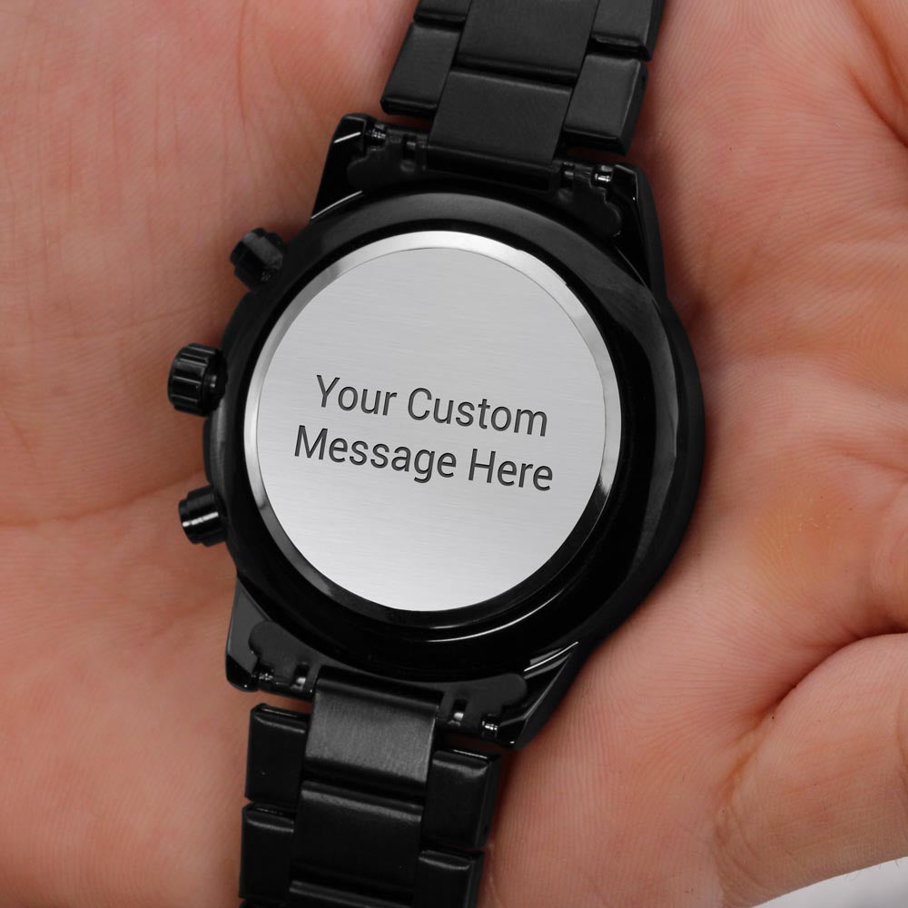 Make his Day , Black Chronograph Watch
