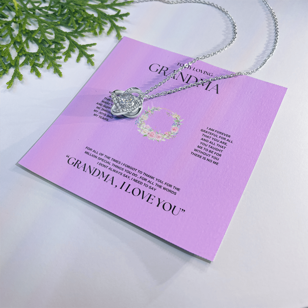Grandma's Love Knot Knecklace