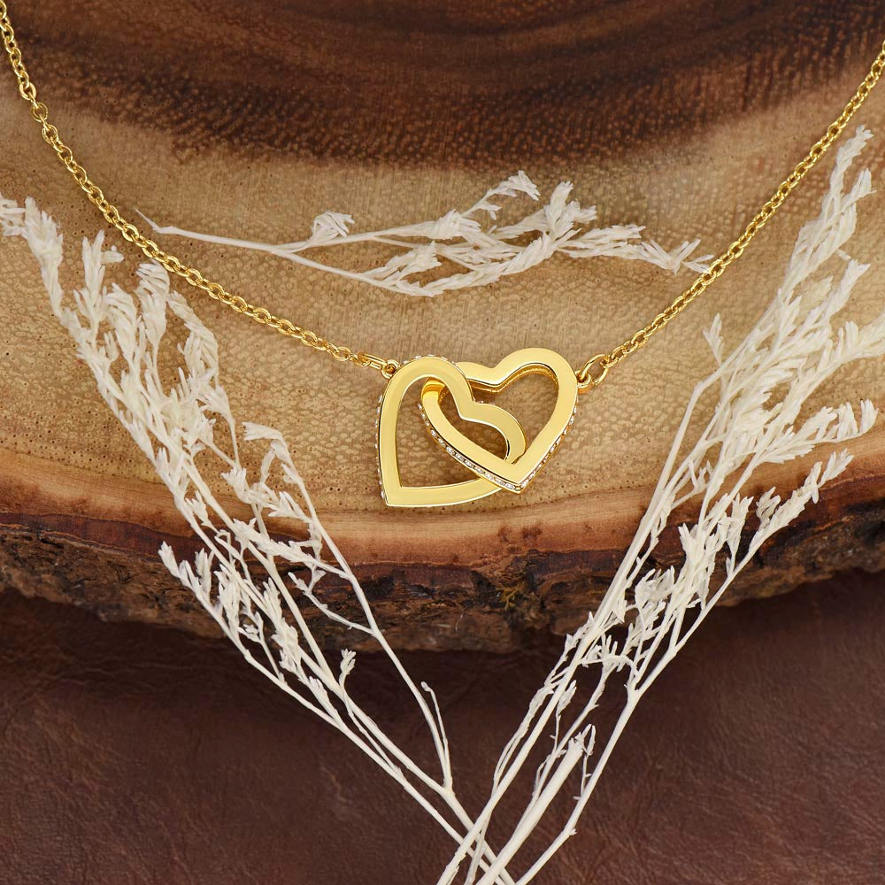 Two Hearts, One Bond – Double Intertwined Heart Necklace