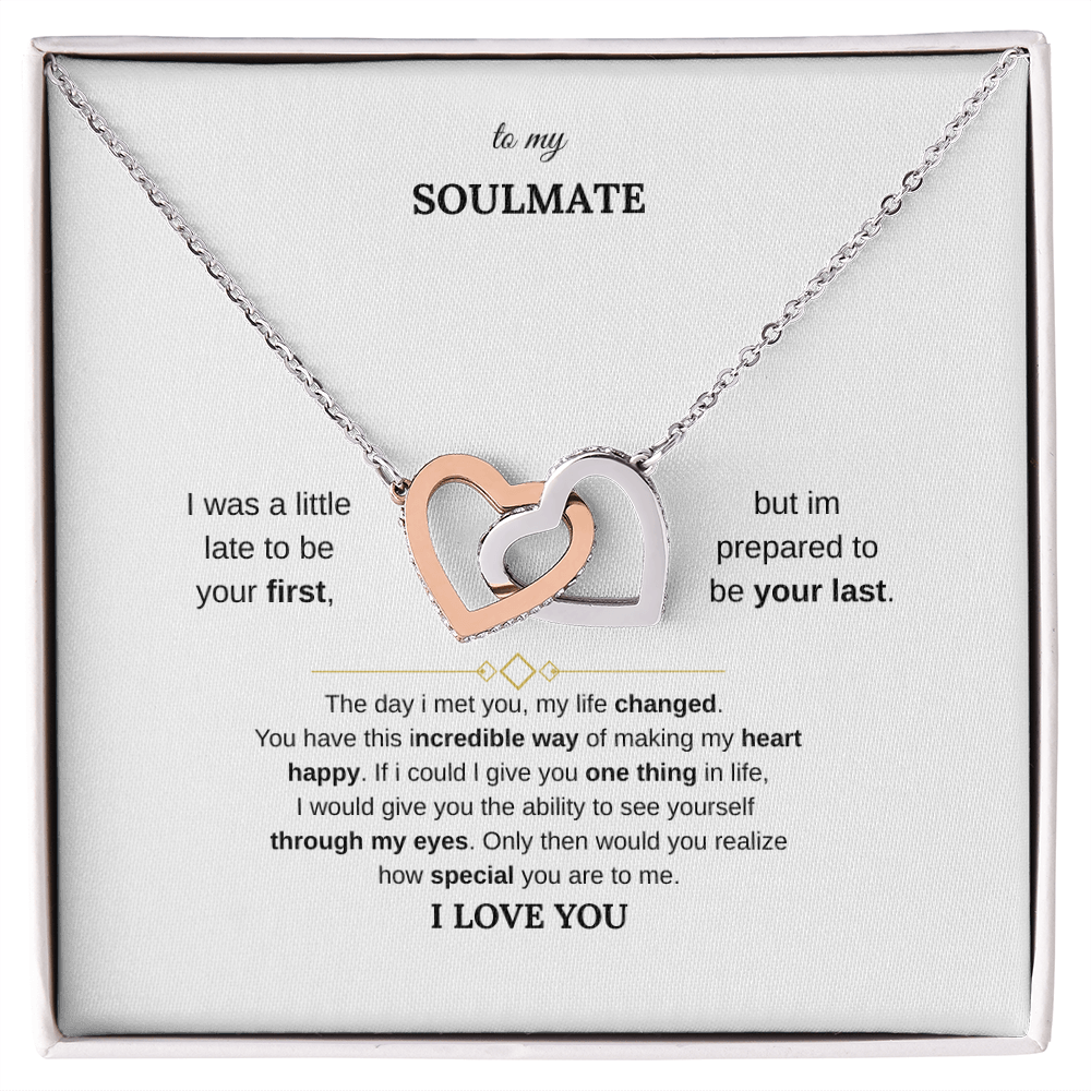 Two Hearts, One Bond – Double Intertwined Heart Necklace