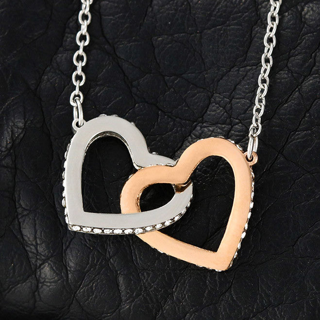 Two Hearts, One Bond – Double Intertwined Heart Necklace