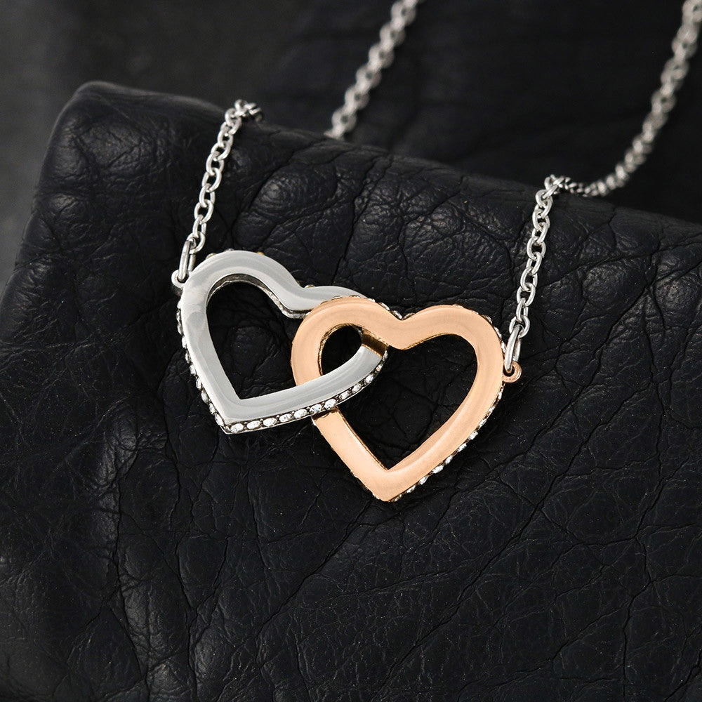 Two Hearts, One Bond – Double Intertwined Heart Necklace
