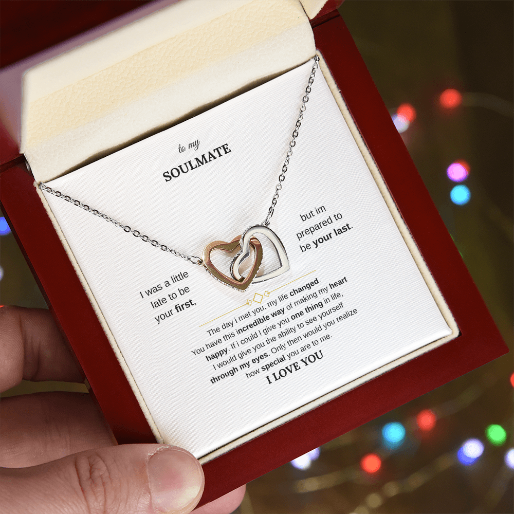 Two Hearts, One Bond – Double Intertwined Heart Necklace