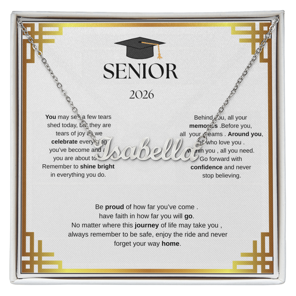 Custom Name Necklace for  your Graduate