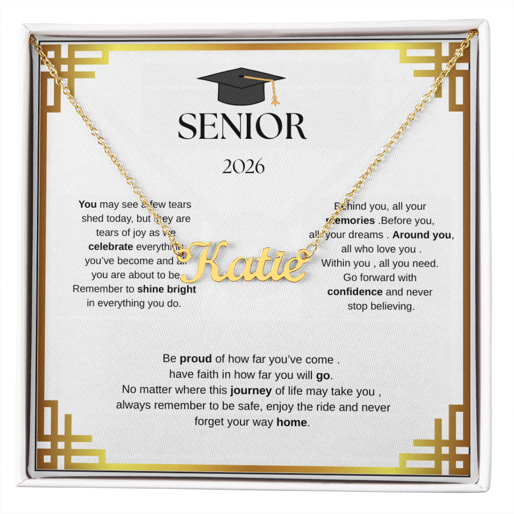 Custom Name Necklace for  your Graduate