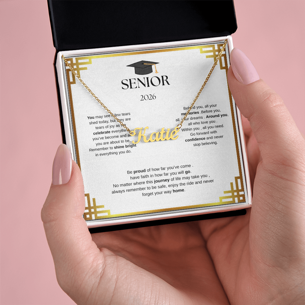 Custom Name Necklace for  your Graduate