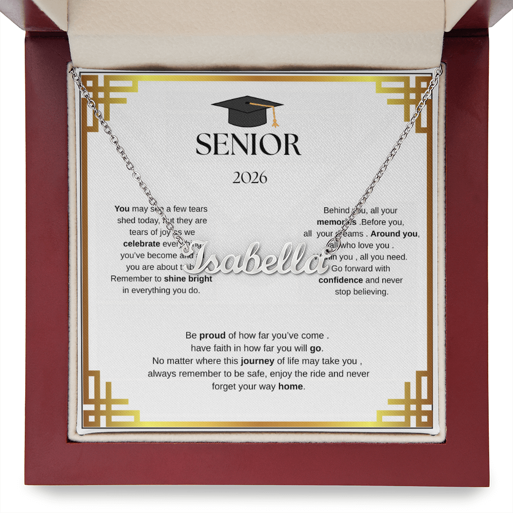 Custom Name Necklace for  your Graduate