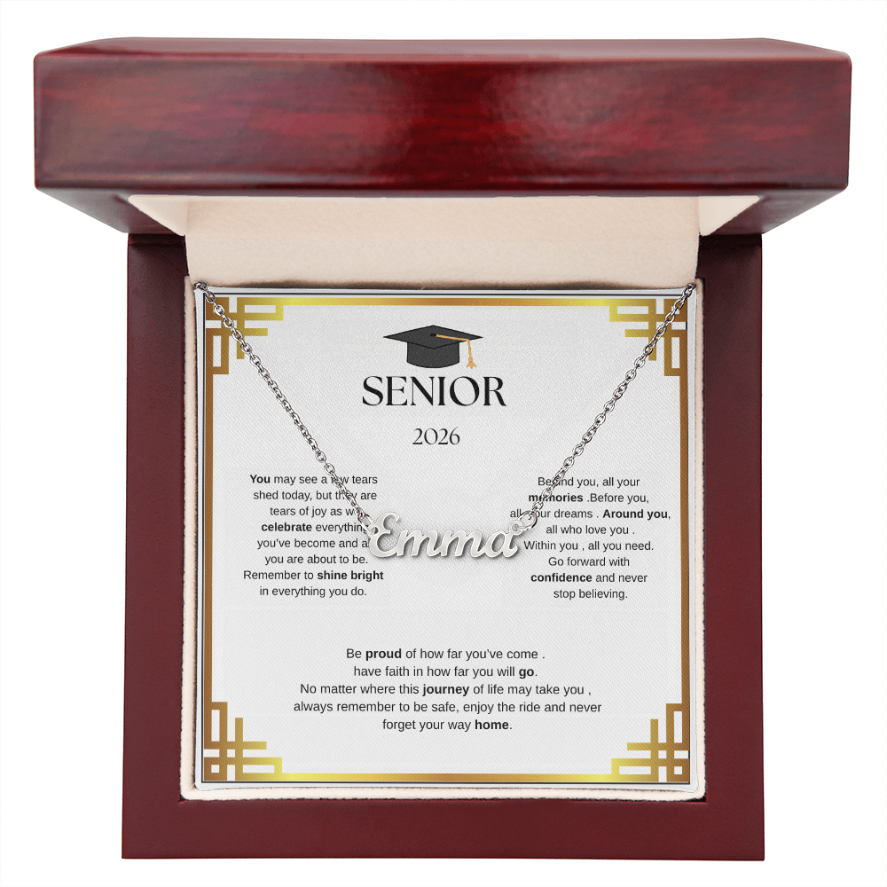 Custom Name Necklace for  your Graduate