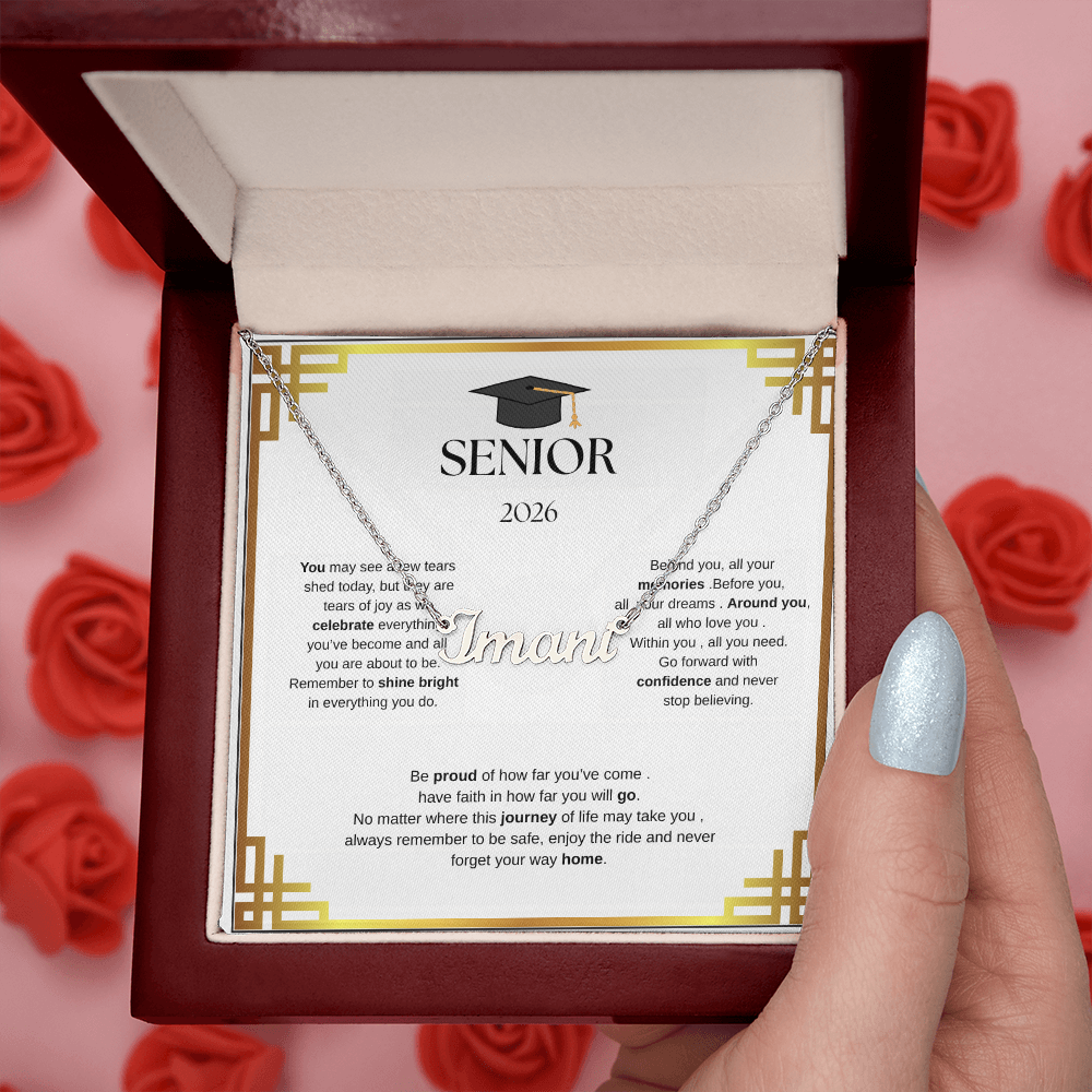 Custom Name Necklace for  your Graduate