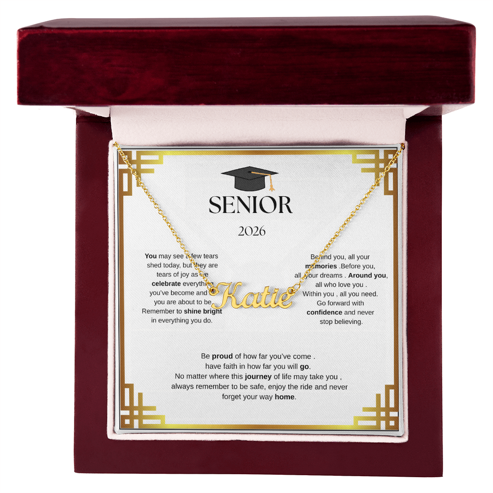 Custom Name Necklace for  your Graduate