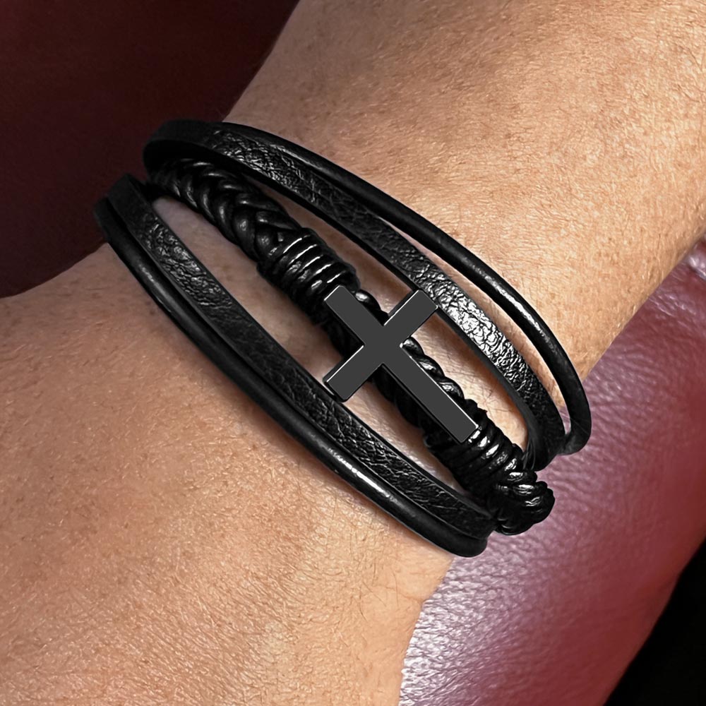Dad Keepsake Cross Bracelet