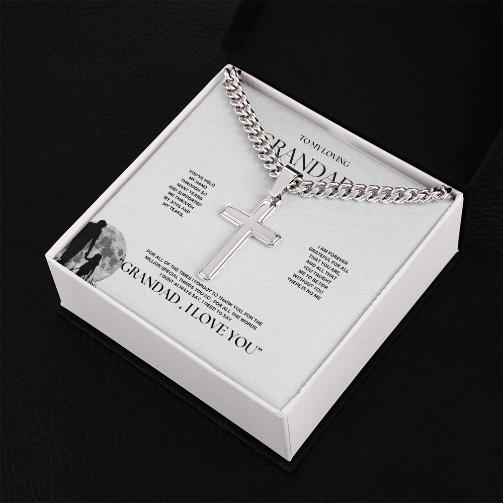 Grandpa Keepsake Personalized Cuban Link Chain