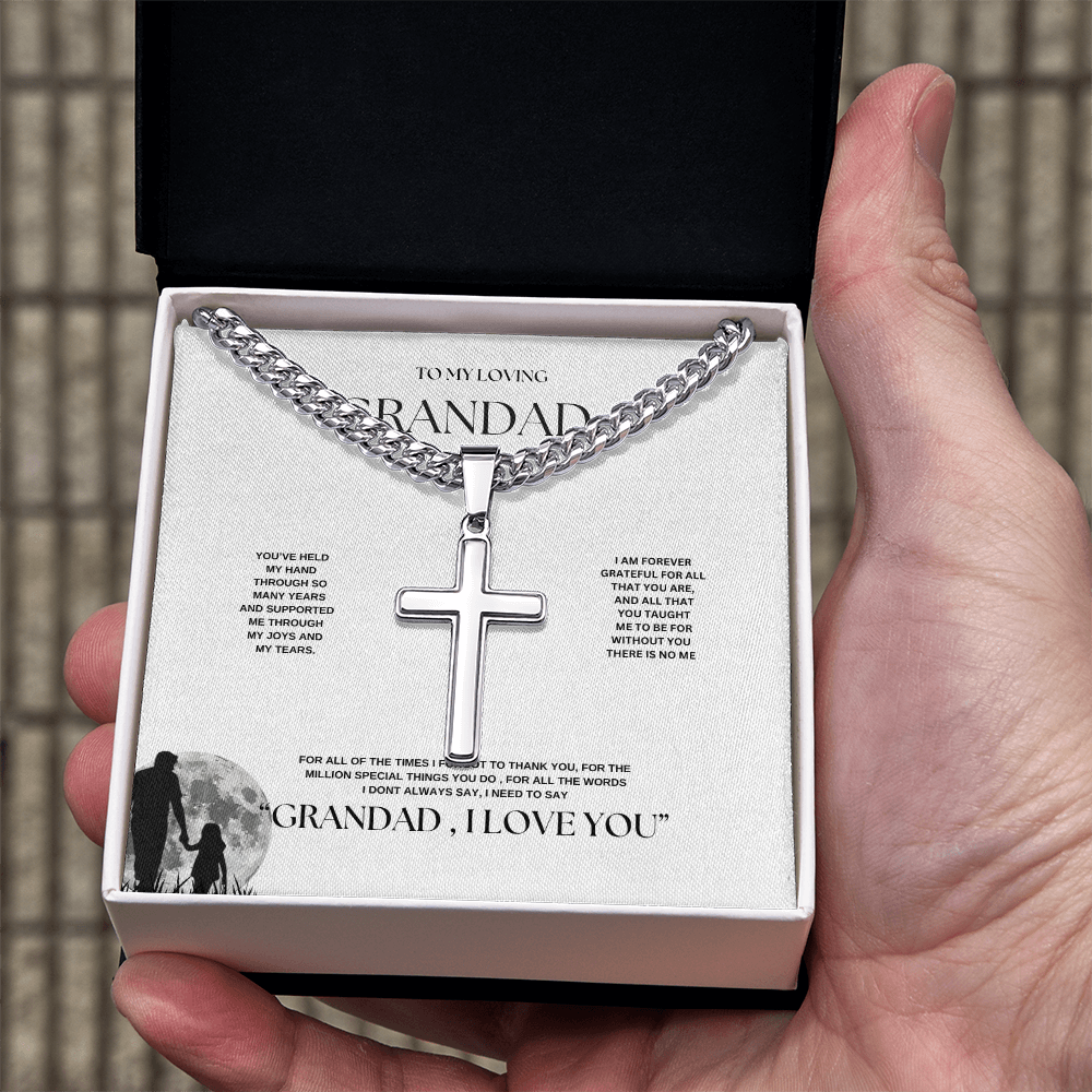 Grandpa Keepsake Personalized Cuban Link Chain