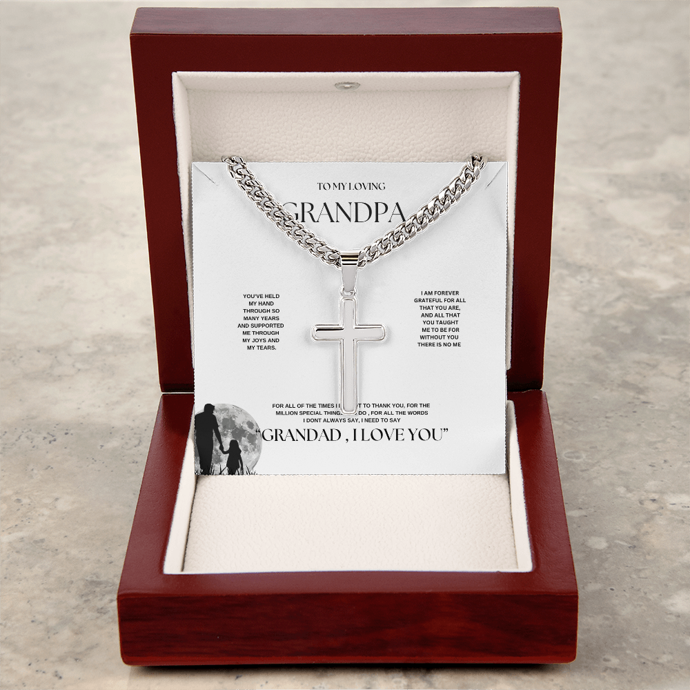 Grandpa Keepsake Personalized Cuban Link Chain