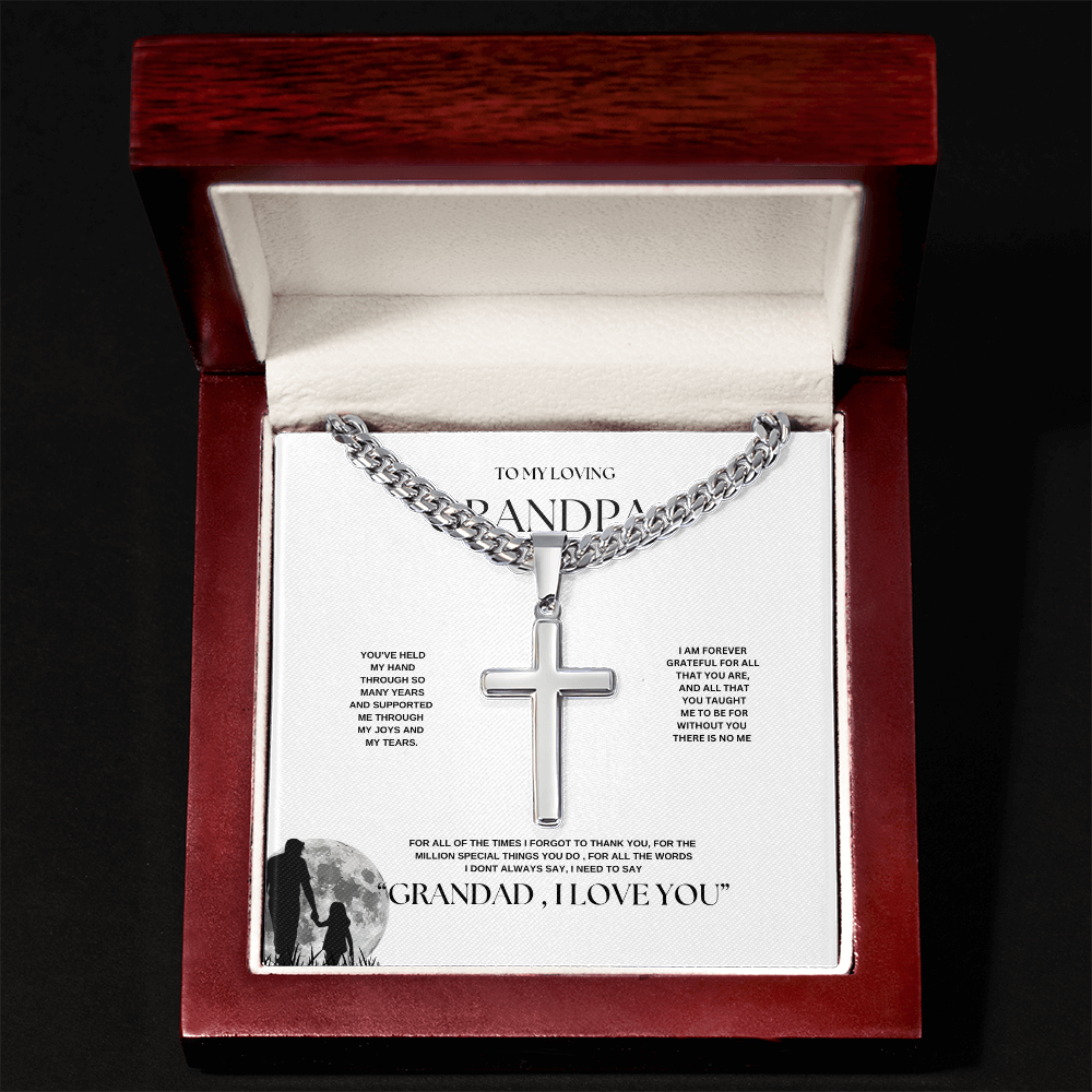 Grandpa Keepsake Personalized Cuban Link Chain