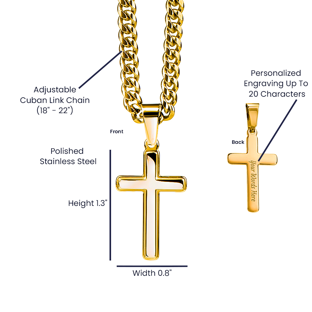 Grandpa Keepsake Personalized Cuban Link Chain