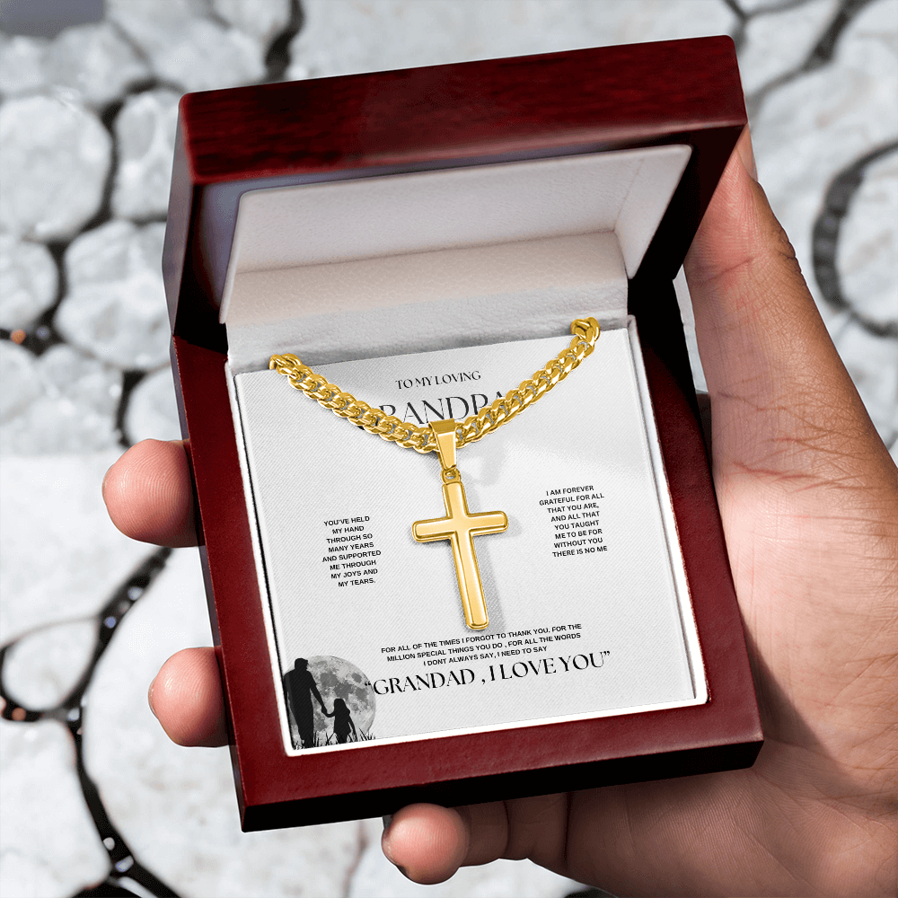 Grandpa Keepsake Personalized Cuban Link Chain