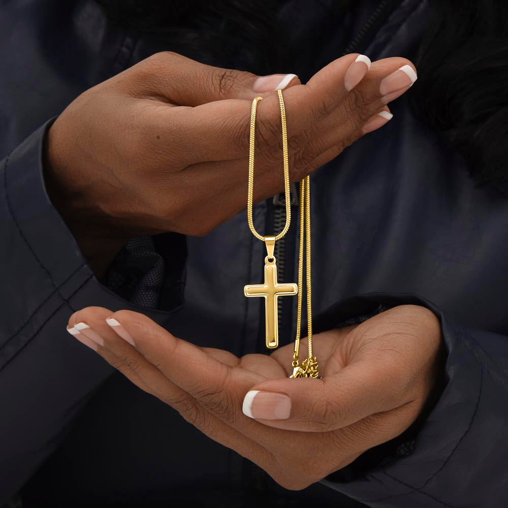 Grandad Keepsake Cross Necklace